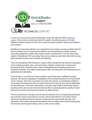 QuickBooks POS Support Number