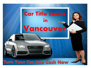 Car Title Loans in Vancouver
