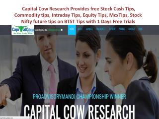 Capital Cow Research- Equity Tip, Stock Cash Tip, Stock future, Commodity Tip