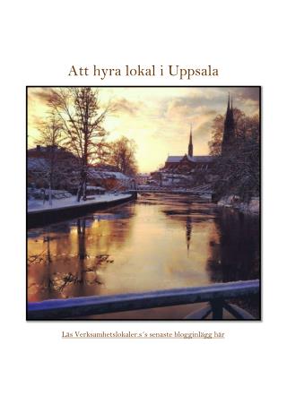 Att driva verksamhet och hyra lokaler i Uppsala