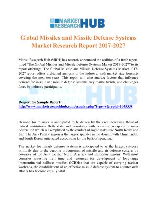 Global Missiles and Missile Defense Systems Market Research Report 2017-2027