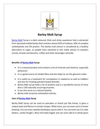 Barley Malt