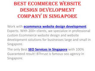 Find out best ecommerce Portal company in singapore