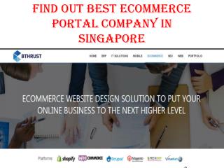 Find out best ecommerce Portal company in singapore