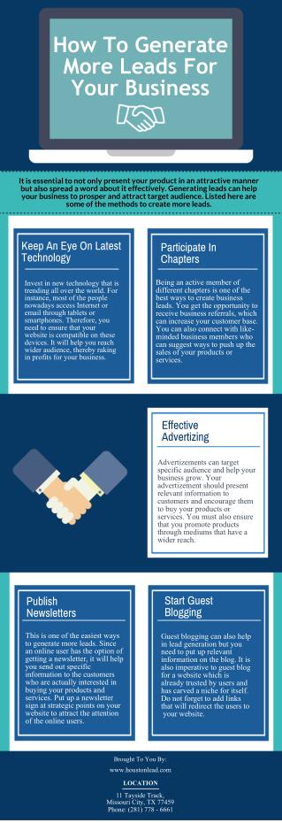 How To Generate More Leads For Your Business