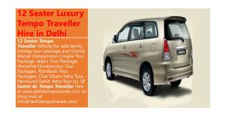 Tempo Traveller On Rent Delhi