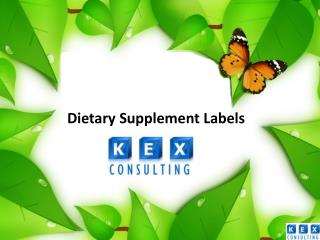 Dietary Supplement Labels