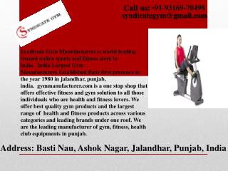 Gym equipments dealers in Delhi