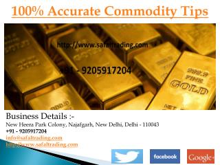 100% Accurate Commodity Tips
