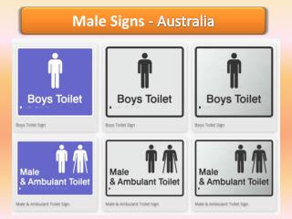 Male Signs - Braille Sign Distributors