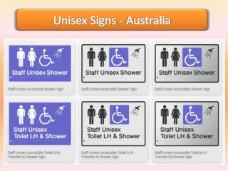 Unisex Signs - Braille Sign Distributors