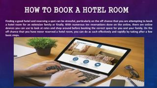 How to book a hotel room