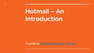 Hotmail – An Introduction and Its services