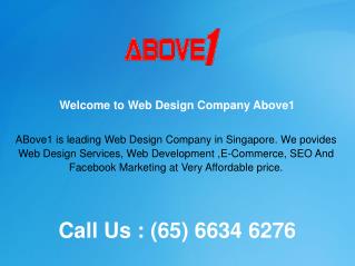 Affordable Web Design Company in Singapore- Above1