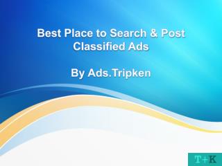 Best Place to Search & Post Classified Ads