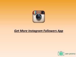 Get More Instagram Followers App