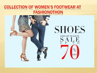 Collection of women’s footwear at fashionothon