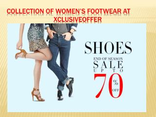 Collection of women’s footwear at xclusiveoffer