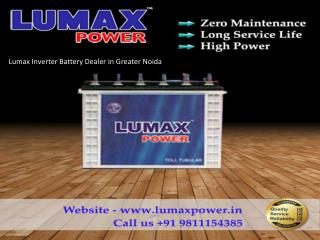 Lumax Inverter Battery Dealer in Greater Noida