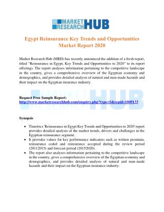 Egypt Reinsurance Key Trends and Opportunities Market Report 2020