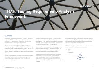 TRAF: Testing Requirement-Analysis Framework