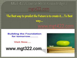 MGT 567Course Real Knowledge / MGT567.com