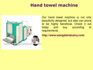 Towel paper roll machine