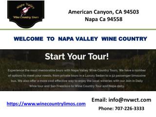 Napa and sonoma valley wine tour