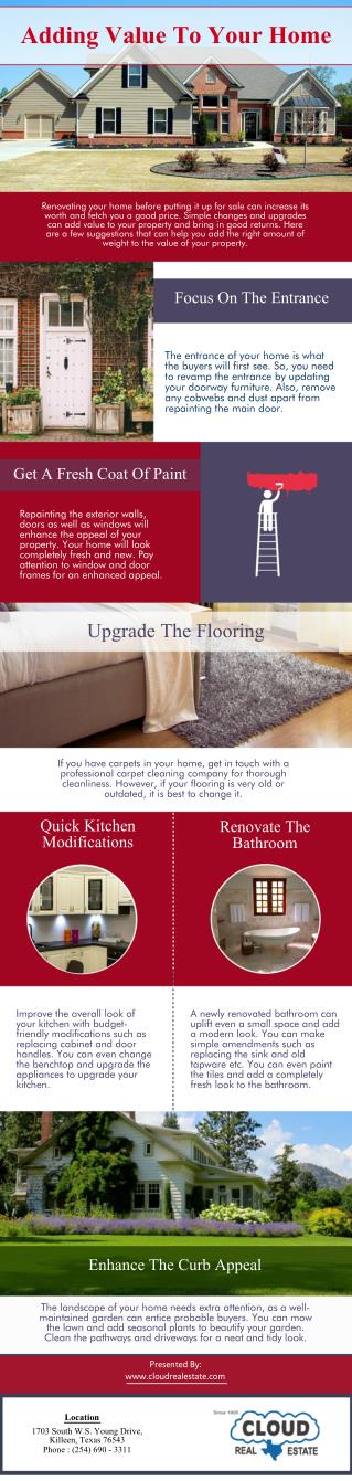Adding Value To Your Home