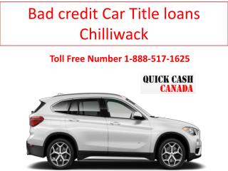 Bad credit Car loans Chilliwack