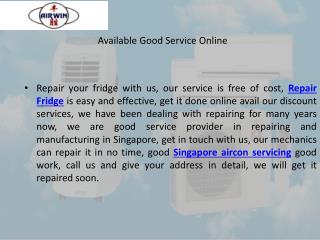 Available good service online