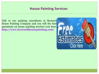 Painting Company In Broward