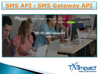 SMS Gateway API | SMS Gateway Services | Text Message API