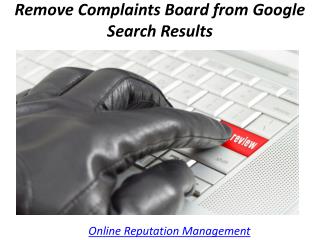 Remove Complaints Board from Google Search Results