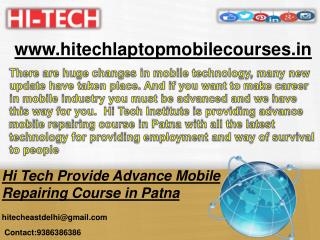 Hi Tech Provide Advance Mobile Repairing Course in Patna