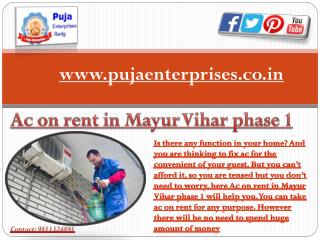 Ac on rent in Mayur Vihar phase 1