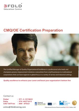 CMQ-Certification Preparation Program-UAE