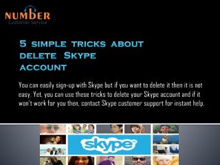 5 simple tricks about delete Skype account