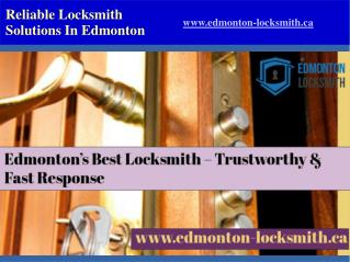 Best Edmonton Locksmith Professionals