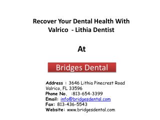 Make A Valrico Dentist Appointment Today - Bridges Dental