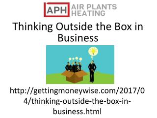 Thinking Outside the Box in Business