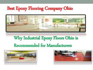 Best Epoxy Flooring Company Ohio