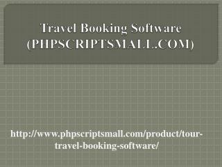 Travel Booking Software (PHPSCRIPTSMALL.COM)