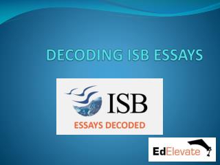 ISB MBA Essays