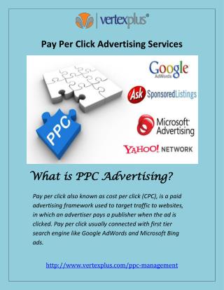 Pay Per Click Advertising Services