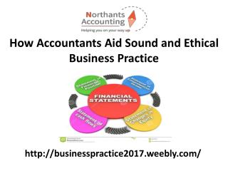 How Accountants Aid Sound and Ethical Business Practice