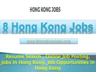 Jobs in Hong Kong