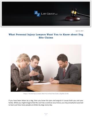 What Personal Injury Lawyers Want You to Know about Dog Bite Claims