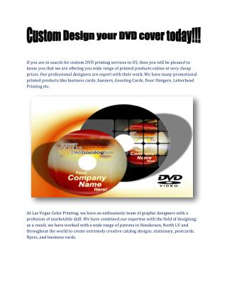 Custom Design Your DVD Cover
