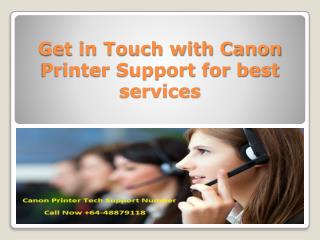 Get in Touch with Canon Printer Support for best services